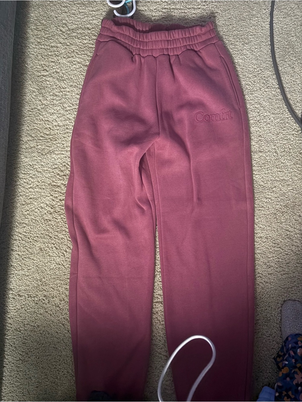 Kids Comfit Burgundy Jogger Sweatpants